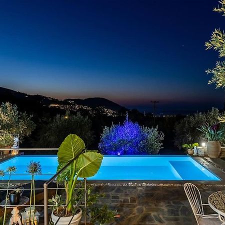 Skopelos Blue Heaven Pool Villa In Olive Grove Exterior foto