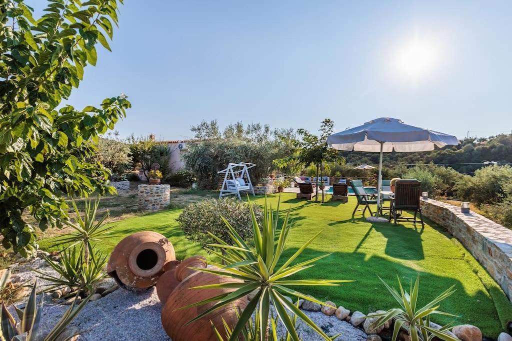 Skopelos Blue Heaven Pool Villa In Olive Grove Exterior foto