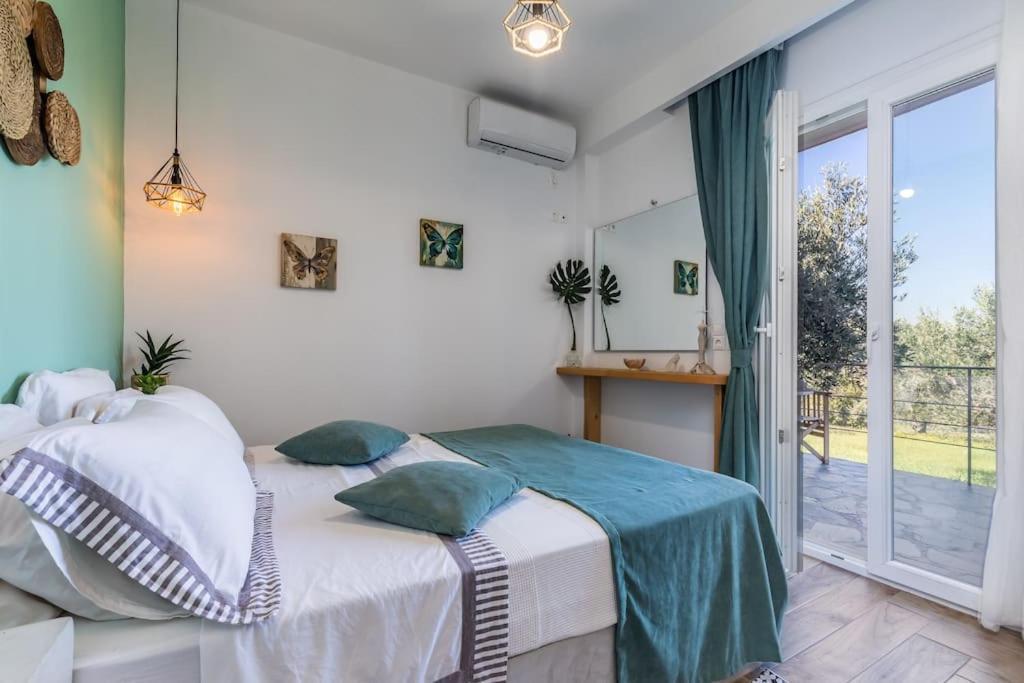Skopelos Blue Heaven Pool Villa In Olive Grove Exterior foto